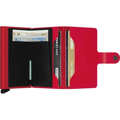 Secrid Miniwallet Original Kartlık Cüzdan, Kırmızı