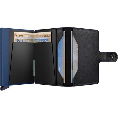 Secrid Miniwallet Original Kartlık Cüzdan, Siyah-Lacivert
