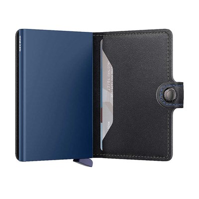 Secrid Miniwallet Original Kartlık Cüzdan, Siyah-Lacivert