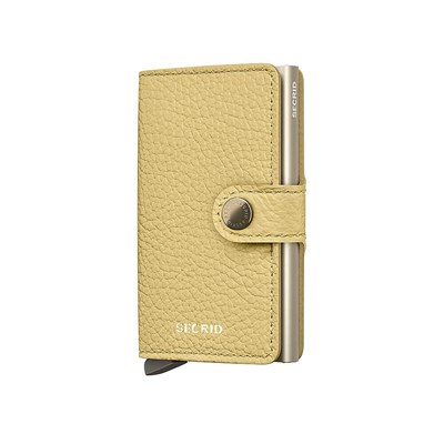 Secrid Miniwallet Pebble Kartlık Cüzdan, Açık Sarı