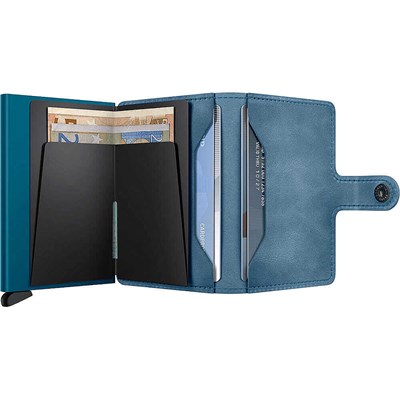 Secrid Miniwallet Vintage Kartlık Cüzdan, Mavi
