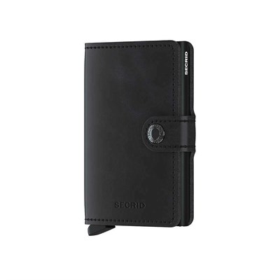 Secrid Miniwallet Vintage Kartlık Cüzdan, Siyah