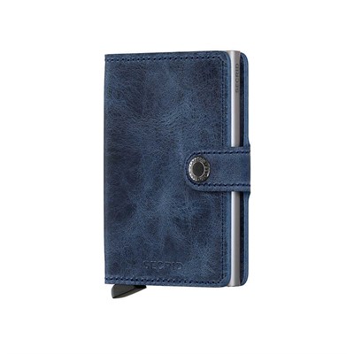 Secrid Miniwallet Vintage Kartlık Cüzdan, Mavi