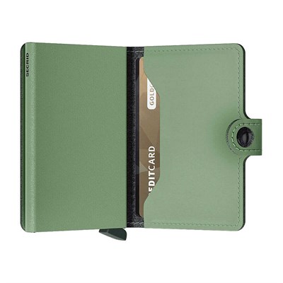 Secrid Miniwallet Yard powder Kartlık Cüzdan, Yeşil