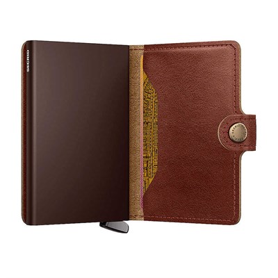 Secrid Premium Miniwallet+ Basco Kartlık Cüzdan, Kahve