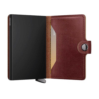 Secrid Premium Miniwallet+ Basco Kartlık Cüzdan, Kahve