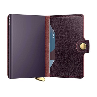 Secrid Premium Miniwallet+ Basco Kartlık Cüzdan, Bordo