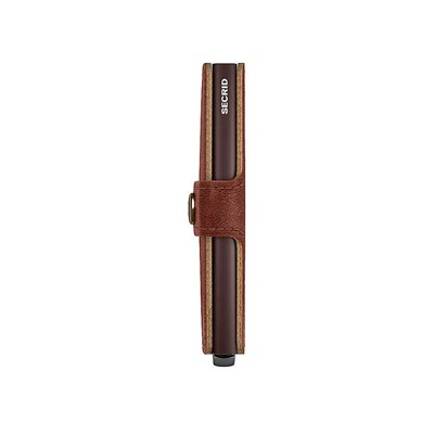 Secrid Premium Miniwallet+ Basco Kartlık Cüzdan, Kahve