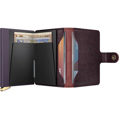 Secrid Premium Miniwallet+ Basco Kartlık Cüzdan, Bordo