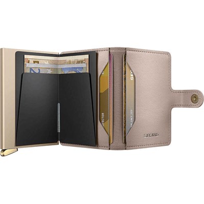 Secrid Premium Miniwallet+ Emboss Diamond Kartlık Cüzdan, Bej