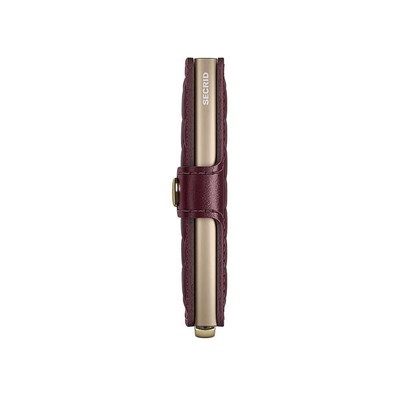 Secrid Premium Miniwallet+ Emboss Diamond Kartlık Cüzdan, Bordo