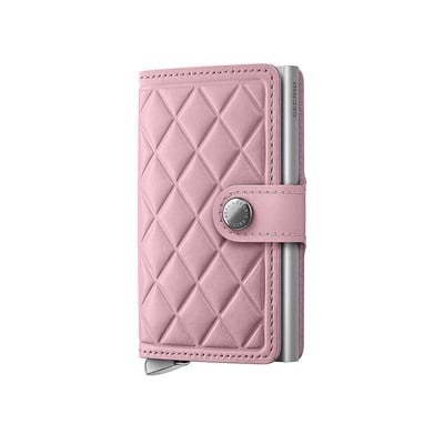 Secrid Premium Miniwallet+ Emboss Diamond Kartlık Cüzdan, Pembe
