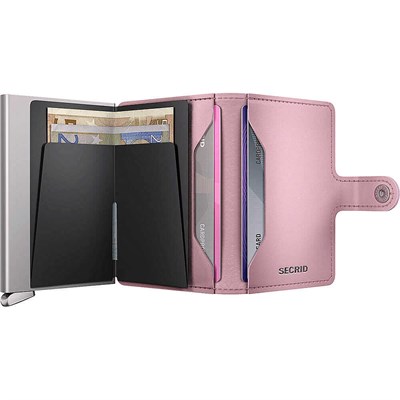 Secrid Premium Miniwallet+ Emboss Diamond Kartlık Cüzdan, Pembe