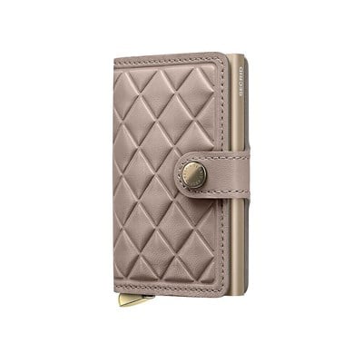 Secrid Premium Miniwallet+ Emboss Diamond Kartlık Cüzdan, Bej