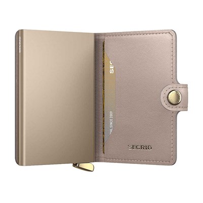 Secrid Premium Miniwallet+ Emboss Diamond Kartlık Cüzdan, Bej