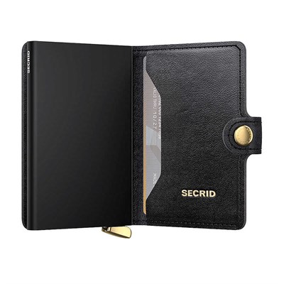 Secrid Premium Miniwallet+ Emboss Diamond Kartlık Cüzdan, Siyah