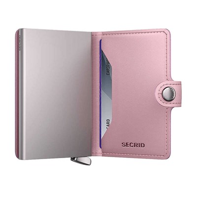 Secrid Premium Miniwallet+ Emboss Diamond Kartlık Cüzdan, Pembe