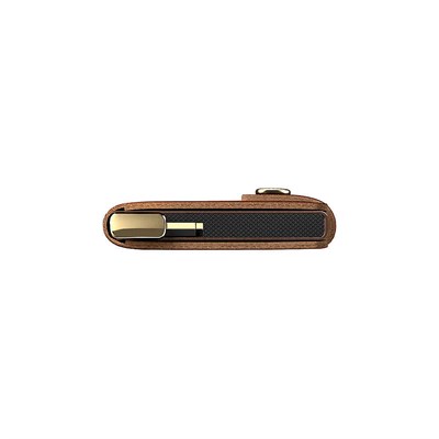 Secrid Premium Miniwallet+ Emboss Lines Kartlık Cüzdan, Kahve