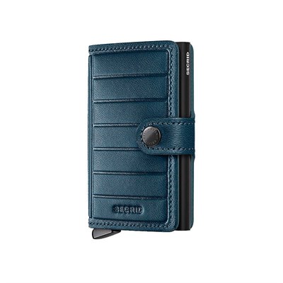 Secrid Premium Miniwallet+ Emboss Lines Kartlık Cüzdan, Pet.Mavi