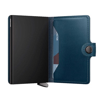 Secrid Premium Miniwallet+ Emboss Lines Kartlık Cüzdan, Pet.Mavi