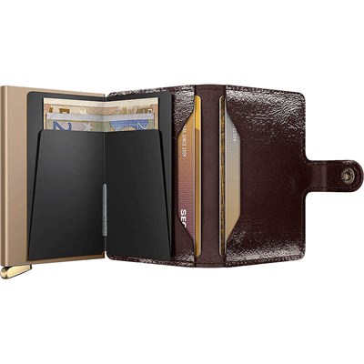Secrid Premium Miniwallet+ Naplak Kartlık Cüzdan, Kahve