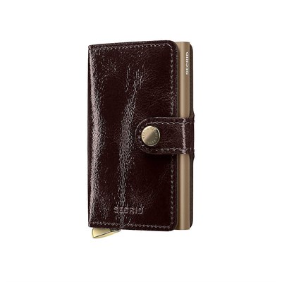 Secrid Premium Miniwallet+ Naplak Kartlık Cüzdan, Kahve