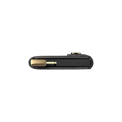 Secrid Premium Miniwallet+ Stitch Floral Kartlık Cüzdan, Siyah