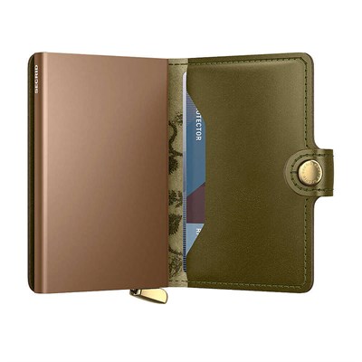 Secrid Premium Miniwallet+ Stitch Floral Kartlık Cüzdan, Yeşil