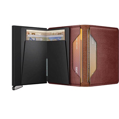 Secrid Premium Slimwallet+ Basco Kartlık Cüzdan, Kahve
