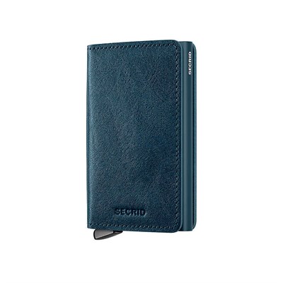 Secrid Premium Slimwallet+ Basco Kartlık Cüzdan, Pet.Mavi