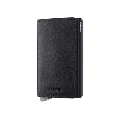 Secrid Premium Slimwallet+ Basco Kartlık Cüzdan, Siyah
