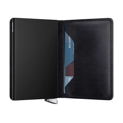 Secrid Premium Slimwallet+ Basco Kartlık Cüzdan, Siyah