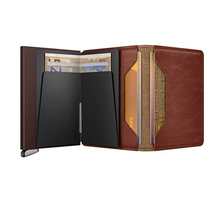 Secrid Premium Slimwallet+ Basco Kartlık Cüzdan, A.Kahve