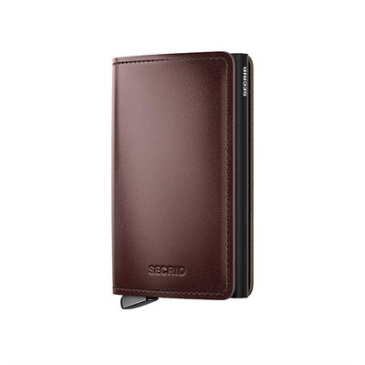 Secrid Premium Slimwallet+ Dusk Kartlık Cüzdan, Koyu Kahve