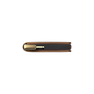 Secrid Premium Slimwallet+ Emboss Lines Kartlık Cüzdan, Kahve