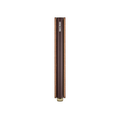 Secrid Premium Slimwallet+ Emboss Lines Kartlık Cüzdan, Kahve