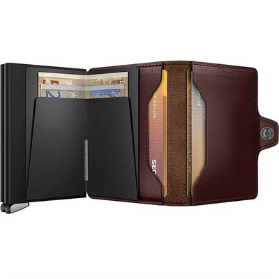 Secrid Premium Twinwallet+ Dusk Kartlık Cüzdan, Koyu Kahve
