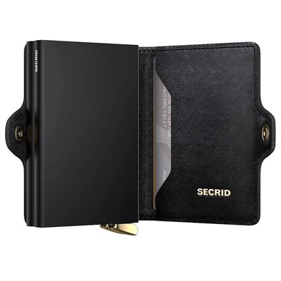 Secrid Premium Twinwallet+ Emboss Diamond Kartlık Cüzdan, Siyah