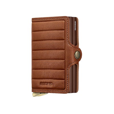 Secrid Premium Twinwallet+ Emboss Lines Kartlık Cüzdan, Kahve