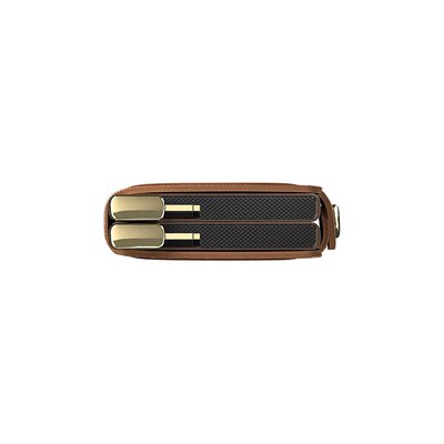 Secrid Premium Twinwallet+ Emboss Lines Kartlık Cüzdan, Kahve