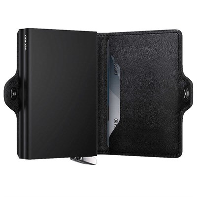 Secrid Premium Twinwallet+ Emboss Lines Kartlık Cüzdan, Siyah