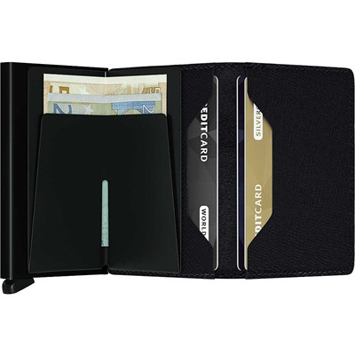 Secrid Slimwallet Crisple Cüzdan, Siyah