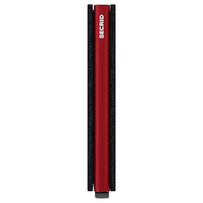 Secrid Slimwallet Matte Cüzdan, Siyah-Kırmızı