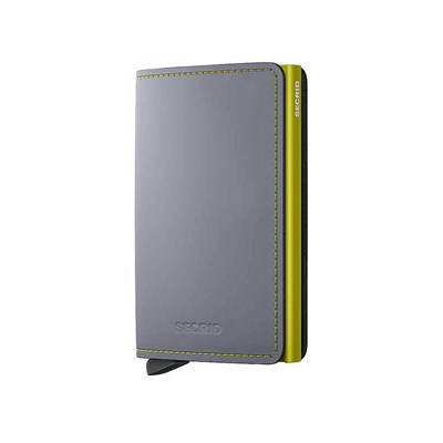 Secrid Slimwallet Matte Kartlık Cüzdan, Gri-Mavi