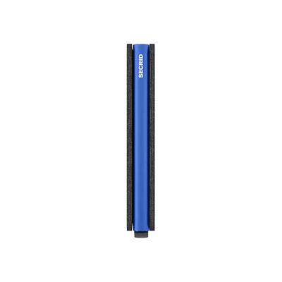 Secrid Slimwallet Matte Kartlık Cüzdan, Siyah-Mavi