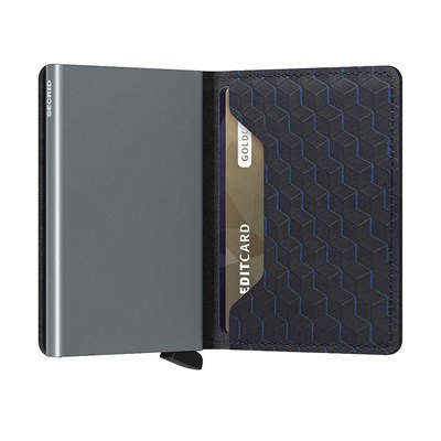 Secrid Slimwallet Optical Kartlık Cüzdan, Siyah-Titanyum