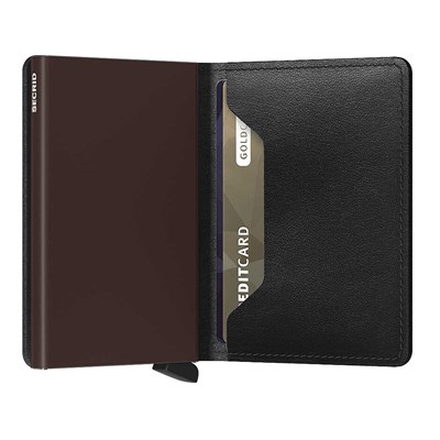 Secrid Slimwallet Original Cüzdan, Siyah-Kahve