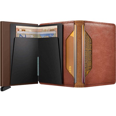 Secrid Slimwallet Vintage Kartlık Cüzdan, Kahve