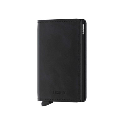 Secrid Slimwallet Vintage Kartlık Cüzdan, Siyah