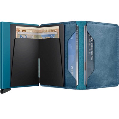 Secrid Slimwallet Vintage Kartlık Cüzdan, Mavi